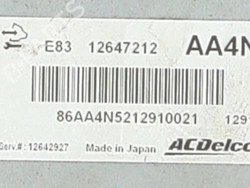 Used Engine control unit (ECU) Engine control unit (ECU) OPEL MERIVA B MPV (S10) 1.4 (75) (120 hp) 34060769 34060769