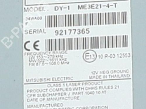 Radio MITSUBISHI MIRAGE / SPACE STAR VI Hatchback (A0_A) 1.0 (A05A) | BP37202805E6 - Image 4