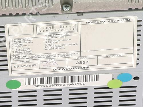 Radio CHEVROLET SPARK (M300) 1.0 | BP30172347E6