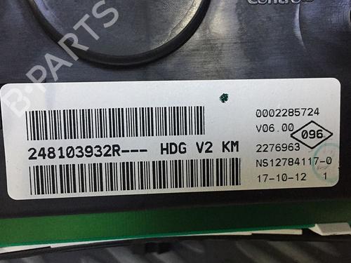 Instrument cluster DACIA LODGY (JS_) 1.5 dCi | BP30070064C47