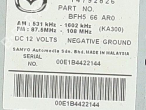 Radio MAZDA 3 (BL) 1.6 MZ-CD (BL14) | BP32724099E6  - Image 6
