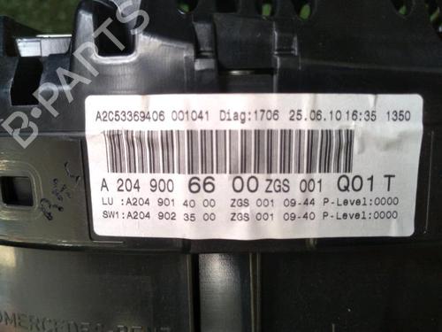 Instrument cluster MERCEDES-BENZ C-CLASS (W204) C 200 CDI (204.001) | BP30072279C47