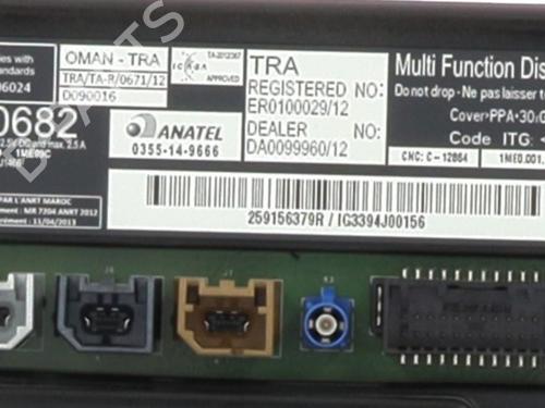 Display monitor RENAULT CLIO IV Grandtour (KH_) 1.5 dCi 90 (KHN3, KHN4) | BP30852428C48