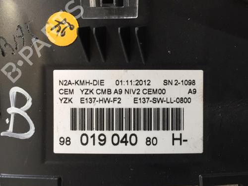 Instrument cluster PEUGEOT 208 I (CA_, CC_) 1.4 HDi | BP30070510C47