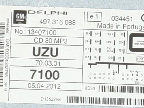 radio-opel-corsa-d-s07-2006-2007-2008-2009-2010-2011-2012-2013-2014-2015-32440430 main image