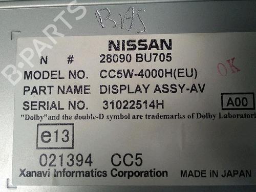 Display monitor NISSAN ALMERA TINO (V10) 2.2 dCi | BP30064619C48 