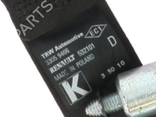 Front right seatbelt RENAULT TWINGO II (CN0_) 1.5 dCi 75 | BP32472596I25 - Image 5