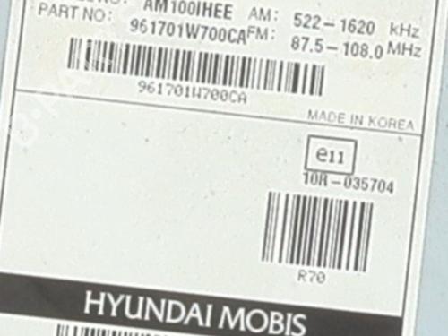 Used Radio Radio KIA RIO III (UB) 1.25 CVVT (86 hp) 35989833 35989833