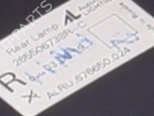 Used Right taillight Right taillight RENAULT CAPTUR I (J5_, H5_) 1.3 TCe 150 (J5NK, J5JS) (150 hp) 33628696 33628696