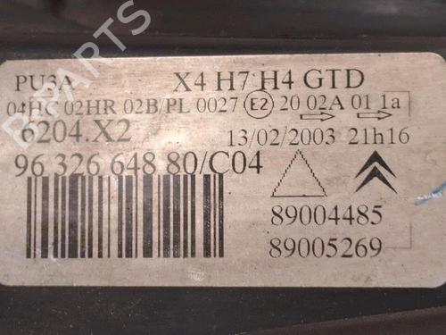 Used Left headlight CITROËN C5 I (DC_) 2.0 HDi (DCRHZB, DCRHZE) (109 hp) 29947289