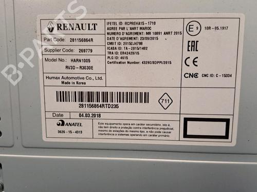 Radio DACIA SANDERO II 1.0 SCe 75 (B8JC, B8JD, B8NC) | BP24707247E6 