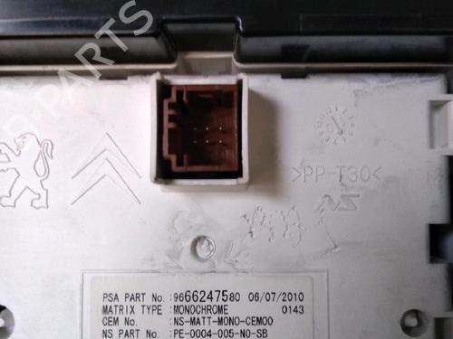 Instrument cluster PEUGEOT 5008 (0U_, 0E_) 1.6 HDi | BP30071357C47 