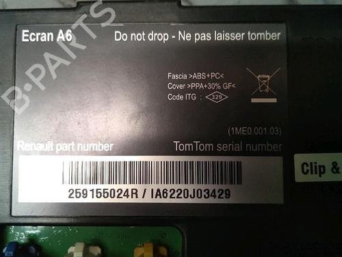 Display monitor RENAULT CLIO III (BR0/1, CR0/1) 1.5 dCi (BR17, CR17) | BP30074116C48