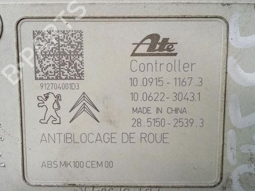 ABS pump CITROËN C3 II (SC_) 1.2 VTi 82 | BP29951901M43
