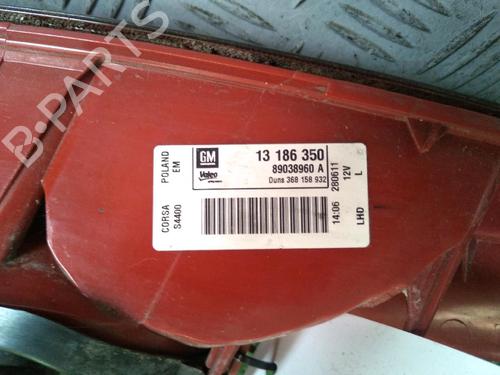 Left taillight OPEL CORSA D (S07) 1.0 (L08, L68) | BP13886512C34 