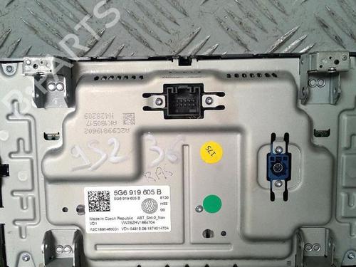 Display monitor VW GOLF VII (5G1, BQ1, BE1, BE2) 1.5 TSI | BP29952663C48