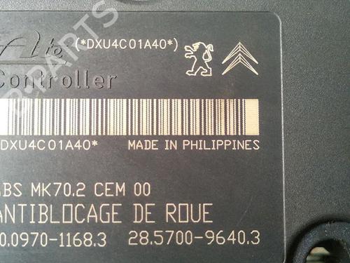 ABS pump PEUGEOT 207 (WA_, WC_) 1.4 HDi | BP30076227M43 