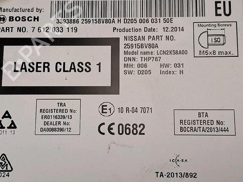 Used Radio NISSAN JUKE (F15) 1.5 dCi (110 hp) 29947197