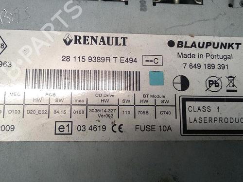 Radio RENAULT SCÉNIC III (JZ0/1_) 1.5 dCi | BP30077381E6 