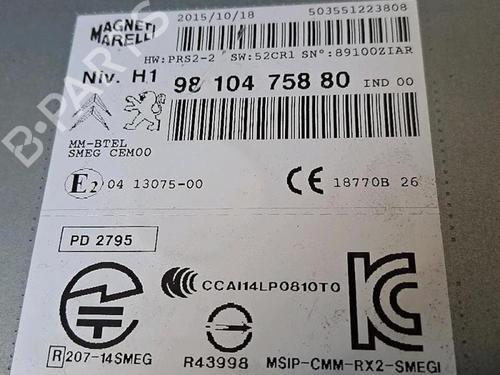 Used Radio Radio PEUGEOT 508 I (8D_) 2.0 BlueHDi 150 (150 hp) 30076928 30076928