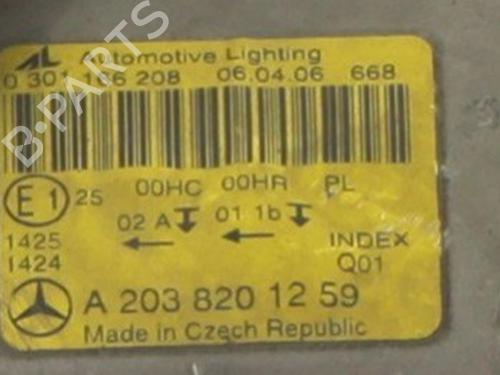Right headlight MERCEDES-BENZ C-CLASS (W203) C 220 CDI (203.008) | BP31991591C29 