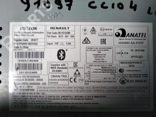 Radio RENAULT CLIO IV (BH_) 0.9 TCe 75 (BHNP) | BP11408545E6 