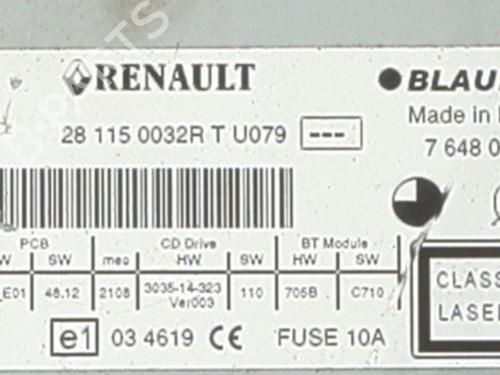 Radio RENAULT TWINGO II (CN0_) 1.2 16V (CN04, CN0B) | BP33206123E6 - Image 2