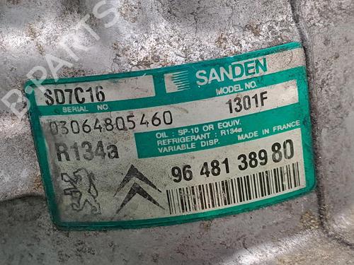 AC compressor PEUGEOT 407 (6D_) 2.0 HDi 135 (6DRHRH, 6DRHRE, 6DRHRG, 6DRHRJ) | BP29950421M34