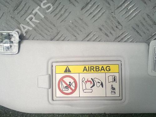 Used Right sun visor Right sun visor PEUGEOT 208 I (CA_, CC_) 1.0 VTi (68 hp) 30075758 30075758