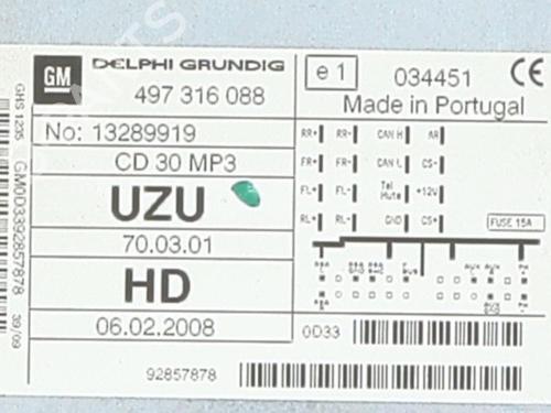 Radio OPEL CORSA D (S07) | BP34350167E6 - Image 3