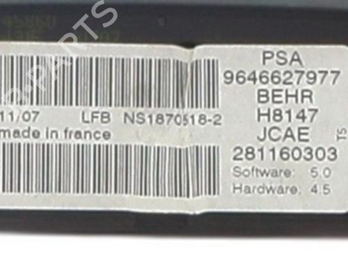 Climate control PEUGEOT 307 CC (3B) 2.0 HDi 135 | BP34462414I5 - Image 3