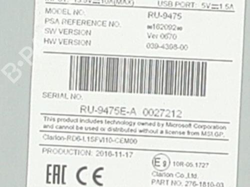 Radio CITROËN C3 III (SX) 1.6 BlueHDi 75 | BP37528164E6 - Image 2