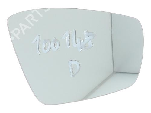 Used Right mirror glass VW POLO V (6R1, 6C1) 1.6 TDI (90 hp) 31343346