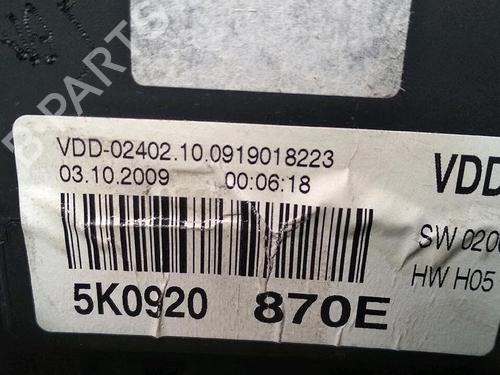 Instrument cluster VW GOLF VI (5K1) 1.6 TDI | BP30076166C47 