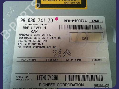 Radio PEUGEOT 208 I (CA_, CC_) 1.4 HDi | BP30074253E6 