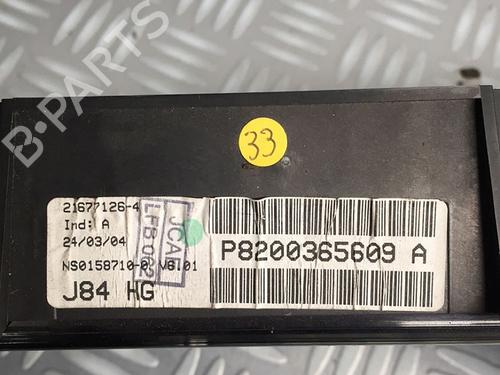 Instrument cluster RENAULT SCÉNIC II (JM0/1_) 1.9 dCi (JM0G, JM12, JM1G, JM2C) | BP30069112C47