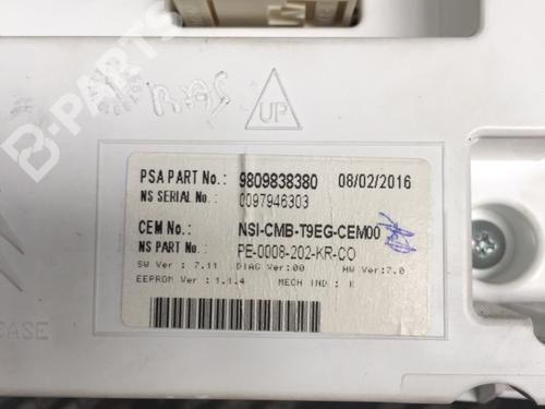 Instrument cluster PEUGEOT 308 II (LB_, LP_, LW_, LH_, L3_) 1.6 HDi 100 | BP11402936C47 