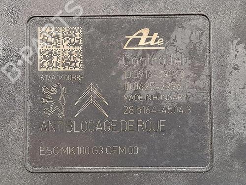 ABS pump PEUGEOT 208 I (CA_, CC_) 1.2 VTI 82 | BP29950551M43