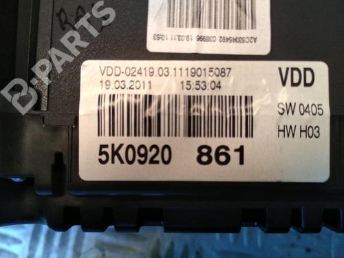 Instrument cluster VW GOLF VI (5K1) 1.4 | BP11405720C47 