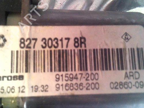 Rear right window mechanism RENAULT SCÉNIC III (JZ0/1_) 1.5 dCi (JZ02, JZ0R) | BP30075018C25 