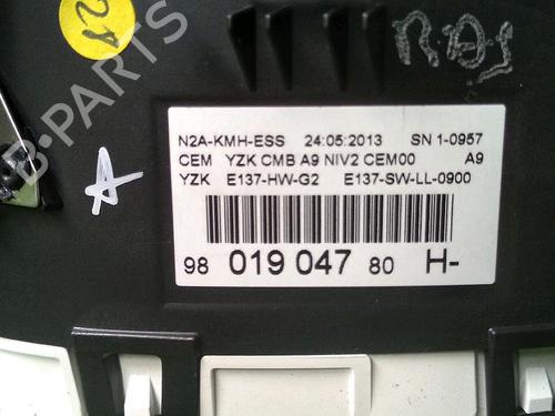 Instrument cluster PEUGEOT 208 I (CA_, CC_) 1.2 VTI 82 | BP30071408C47 