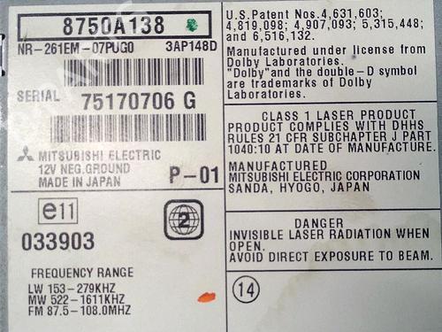 Display monitor PEUGEOT 4007 (VU_, VV_) 2.2 HDi | BP29952640C48 