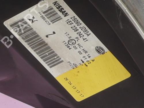 Optica esquerda NISSAN QASHQAI I (J10, NJ10) 1.5 dCi | BP30776189C28