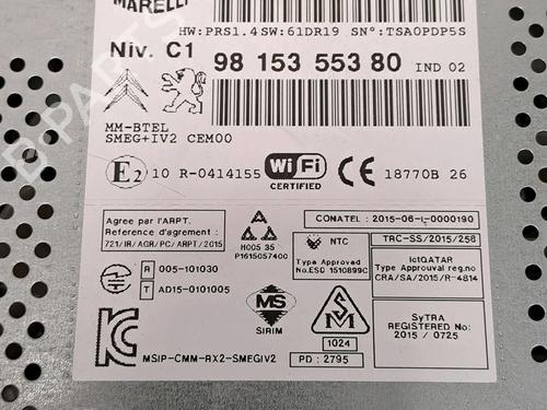 Radio DS DS 3 (SA_) 1.6 BlueHDi 100 (SABHY0, SABHYT) | BP29948203E6