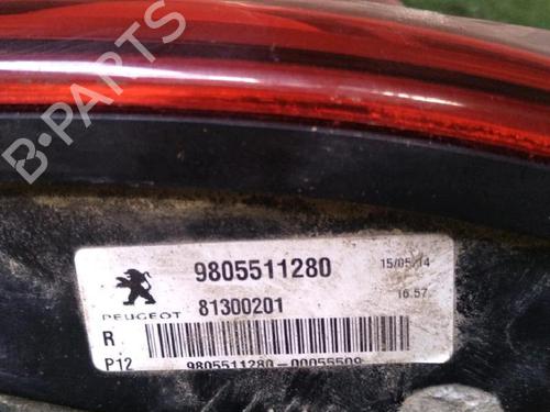 Right tailgate light PEUGEOT 3008 I MPV (0U_) 1.6 HDi | BP30073389C80