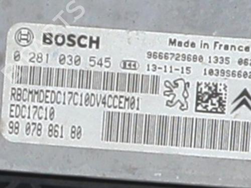Engine control unit (ECU) CITROËN C3 II (SC_) 1.4 HDi 70 (SC8HZC, SC8HR0, SC8HP4) | BP38720815M57 - Image 2