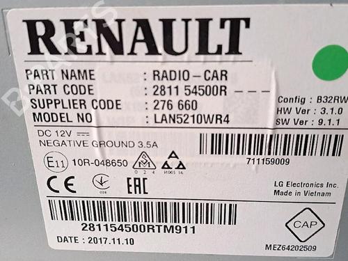 Ferdsskriver RENAULT CLIO IV Grandtour (KH_) 0.9 TCe 90 (90 hp) 30077304