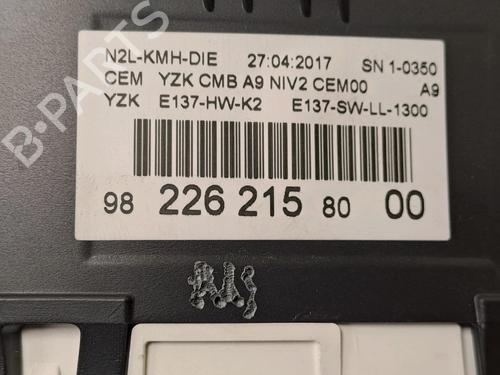 Instrument cluster PEUGEOT 208 I (CA_, CC_) 1.6 HDi / BlueHDi 75 | BP26197261C47 