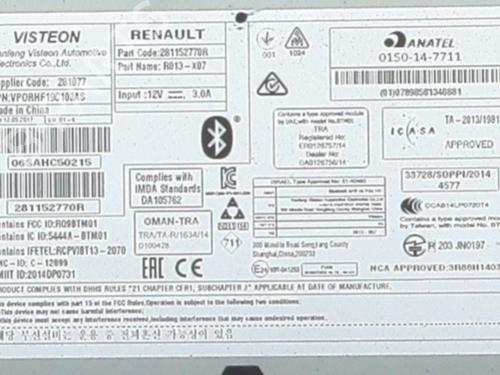 radio-renault-twingo-iii-bcm_-bca_-2014-38745095 main image