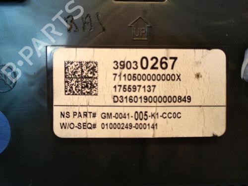 Instrument cluster OPEL ASTRA K (B16) 1.4 Turbo (68) | BP30075844C47